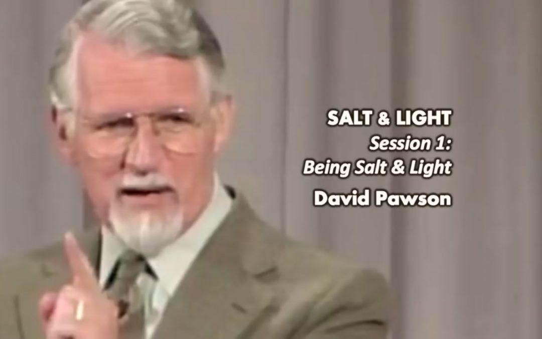 Salt And Light, Session 1: Being Salt and Light