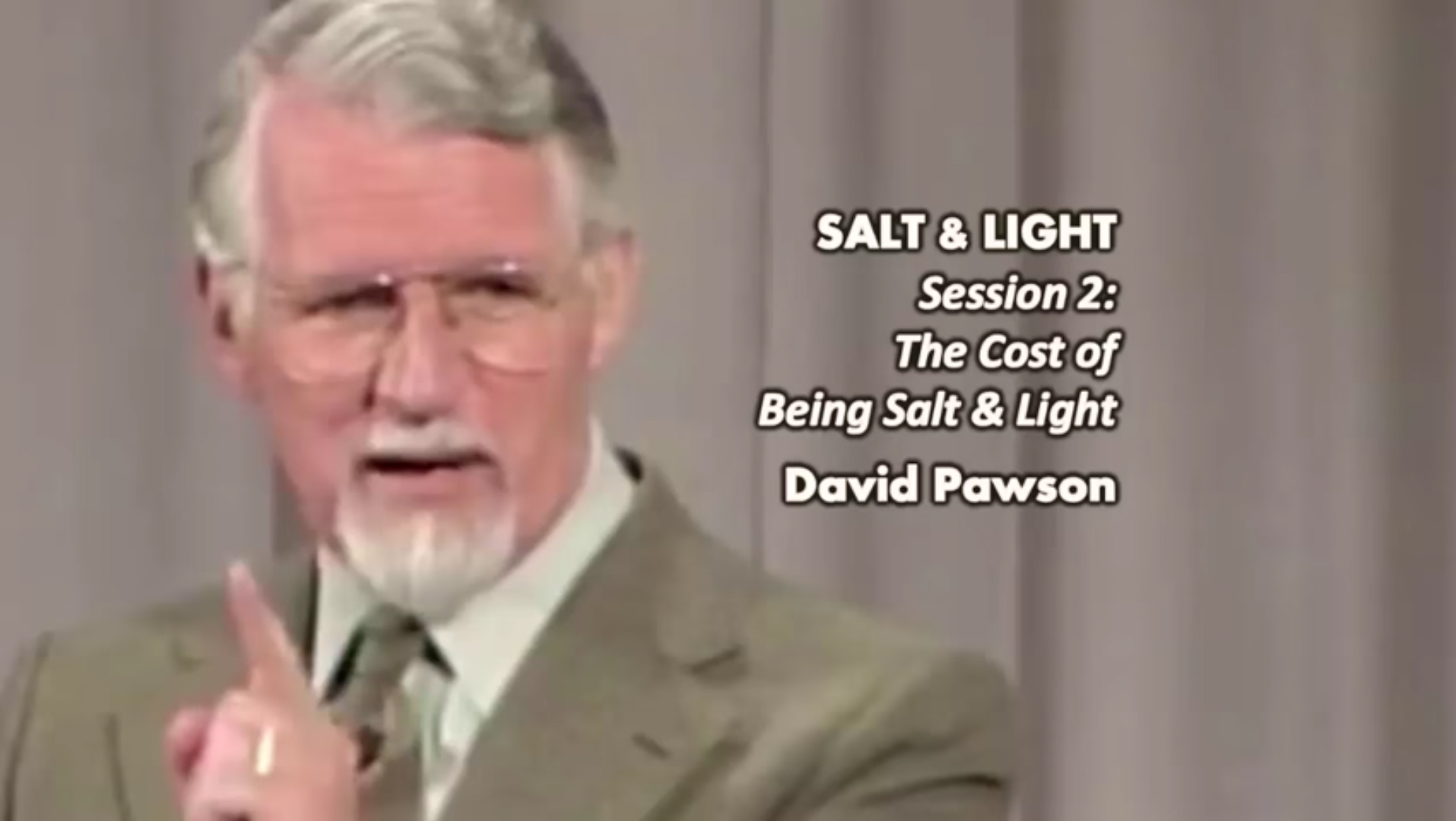 Salt And Light, Session 2: Being Salt and Light